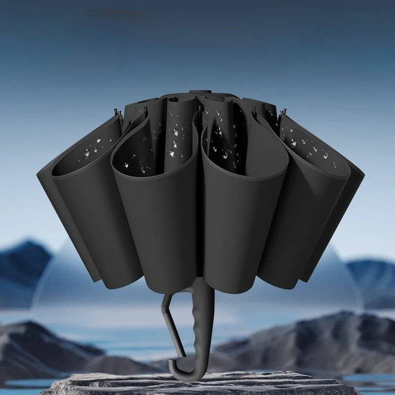 

Auatic Thiened, большой костяной зонт от дождя, мужской Sle Sunny Rain, двойного назначения, для домашнего использования, ветрозащитный, из нержавеющей стали