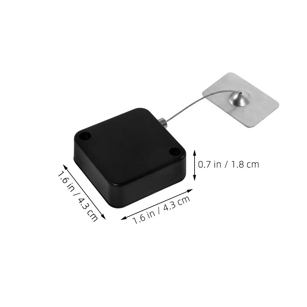 4 قطعة صندوق قفل كابل مضاد للسرقة قابل للسحب مع قفل أمان سلك فولاذي تلسكوبي تلقائي لعرض البضائع للكمبيوتر المحمول