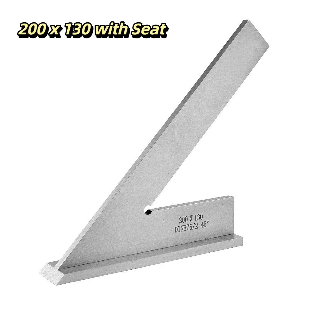 

45° 45 Degree Flat Angle Ruler Accurate Durable Multi Combination Ruler Sturdy Carbon Steel Angle Protractor Tools Set