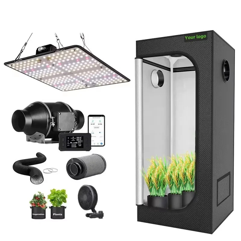 ROHE Agricultural Mushroom Tunnel Greenhouse for Durable Fabric Lightproof Design with Ventilation Ports Grow Tent
