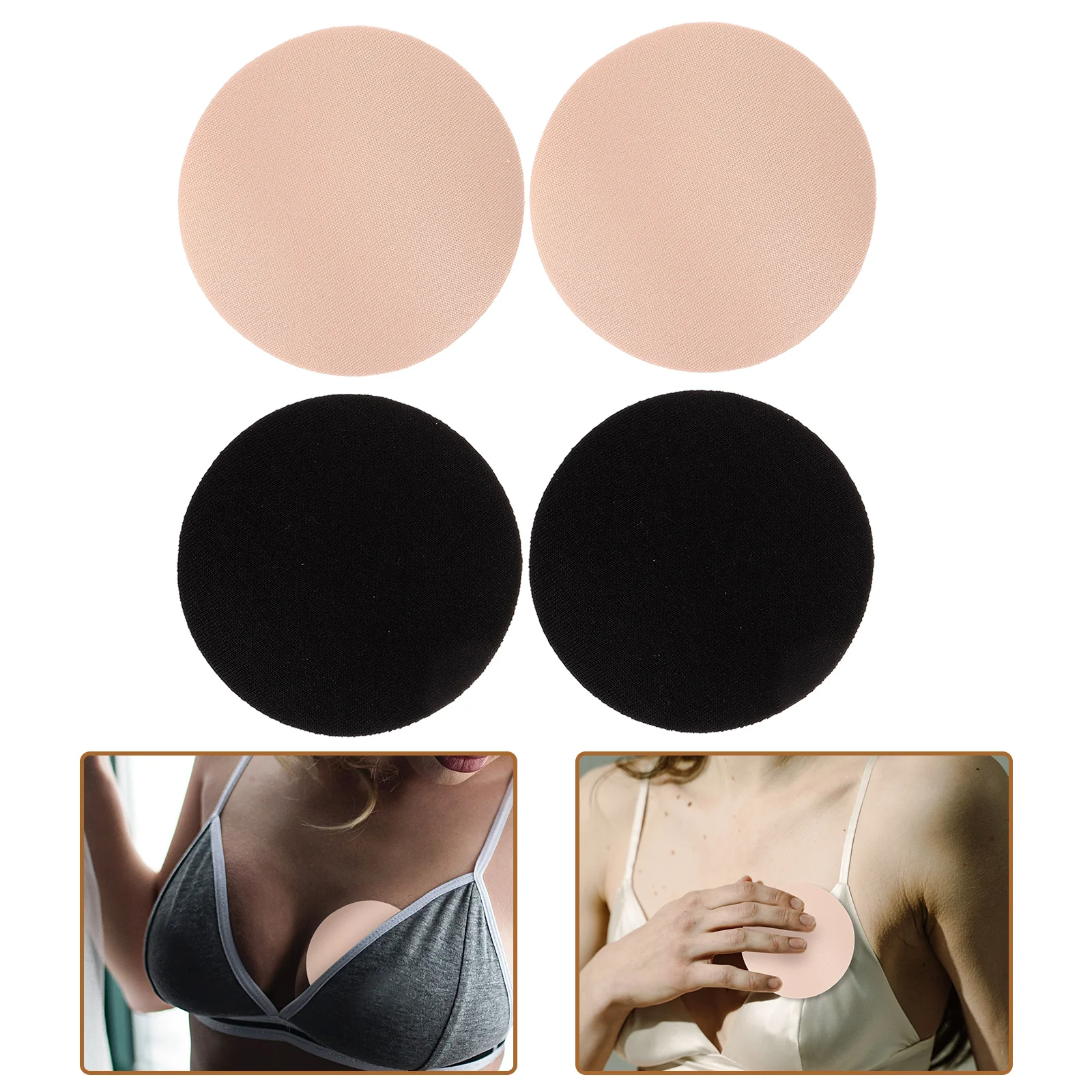 

Reusable Cotton Breast Pads Anti-Exposure Nipple Covers Nursing Shields Leak Protection Comfortable for Women