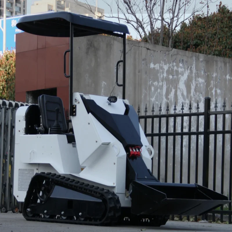 Ride-on Multifunctional Mini Skid Steer Loader Tracked Crawler, Celling Track Riding CE/EPA Compliance Engine US Inventory