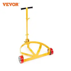 VEVOR 55 Gal 1200Lbs Oil Drum Trolley Heavy Duty Removable Hydraulic Block Auxiliary Handcart with Wheels for Warehouse Winery