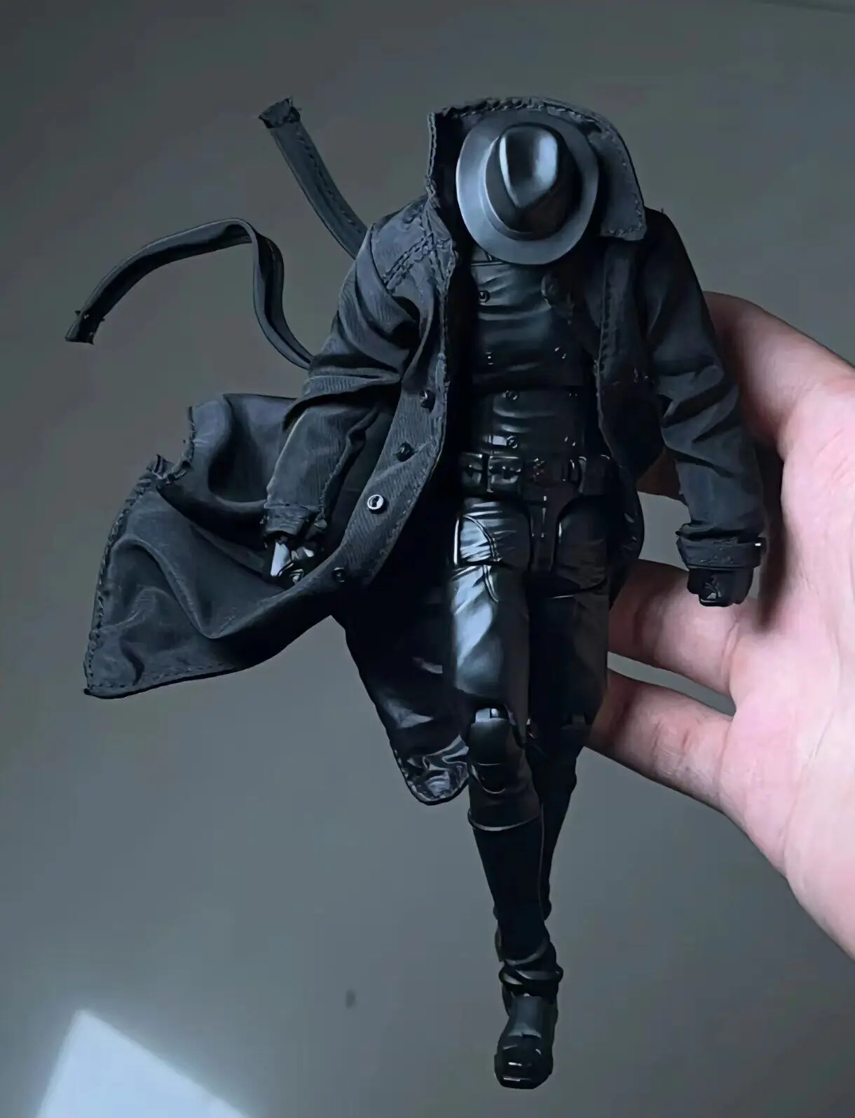 (SOLO CABATO) Modelo de abrigo cortavientos a escala 1/12 para figura masculina de 6"