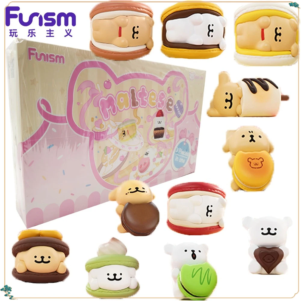 

New FUNISM Genuine Maltese Dessert House Series Mini Blind Box Cartoon Style High Value Cute Doll Decoration Model Kids Gifts