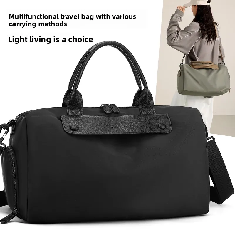 

Sport Fitn Bag Women's Crossbody Travel Bag Large Capaci Wet And Dry Separation Swimming Bag Nylon Material Leisure Scene