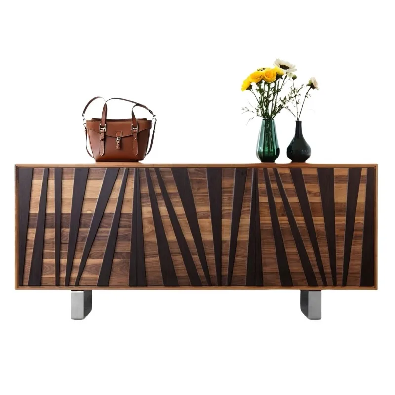 

wood dining side cabinet Entry porch cabinet Living room against the wall Tea side cabinet Italian simple porch locker