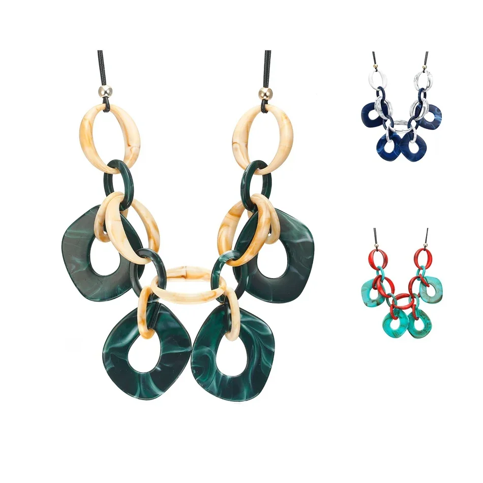 Match-Right Necklaces & Pendants Women/Statement/Acrylic/Big/Lady/Vintage/Choker Necklace Women Neck Pendants for Women NR174