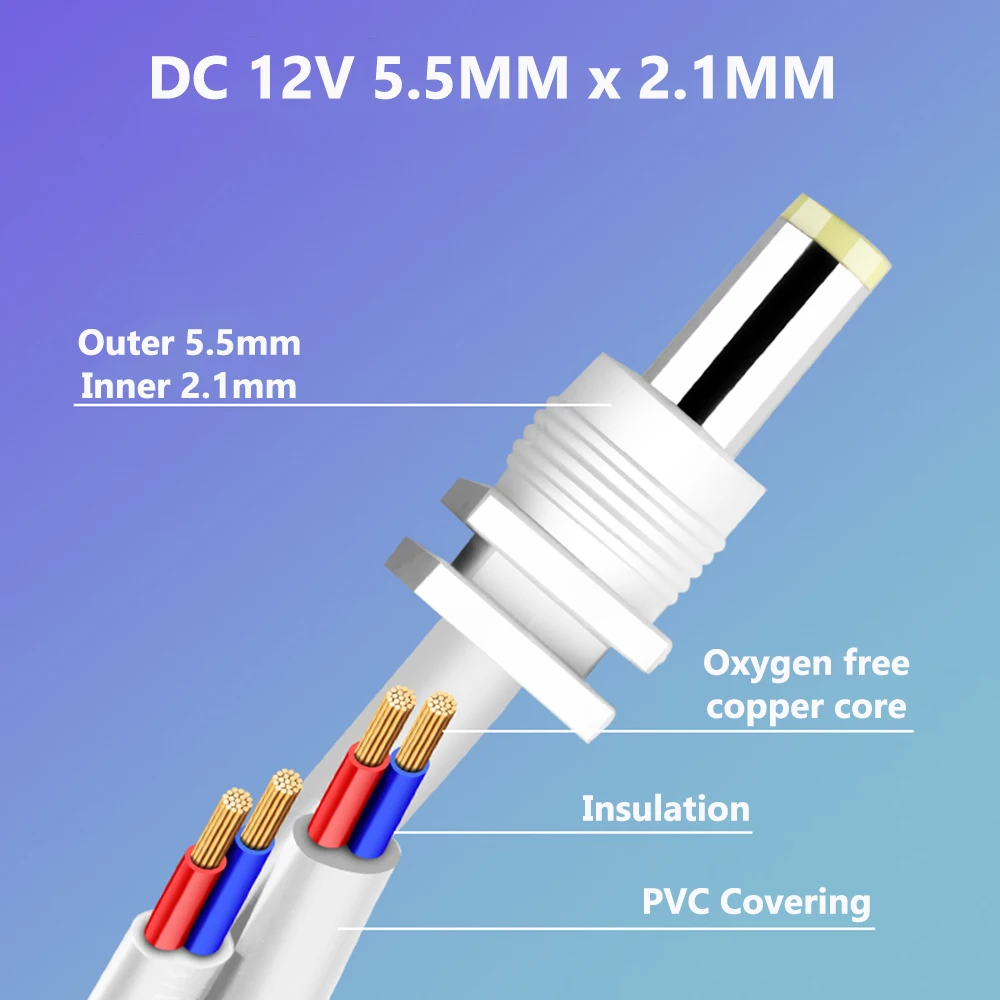 DC 12V 3A Outdoor impermeabile CCTV telecamera di sicurezza adattatore di alimentazione telecamere di sorveglianza di sicurezza che si adattano alla