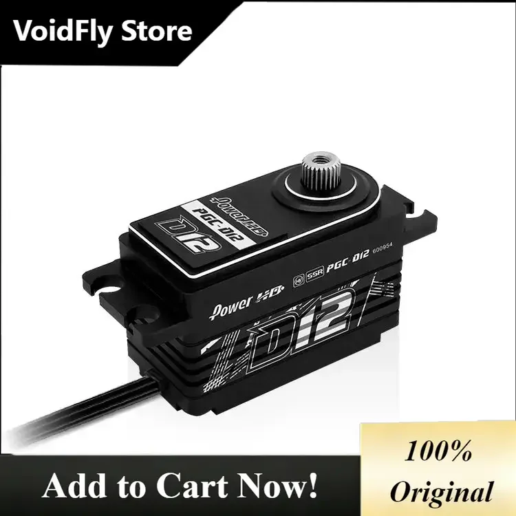 VoidFly Power HD D12 HV Servo 6.0-7.4v 12.5kg 0.059sec Steering Gear for 1/10 Electric Drift D5 D5S D5M MST RRX RMX 2.0S RA CARS