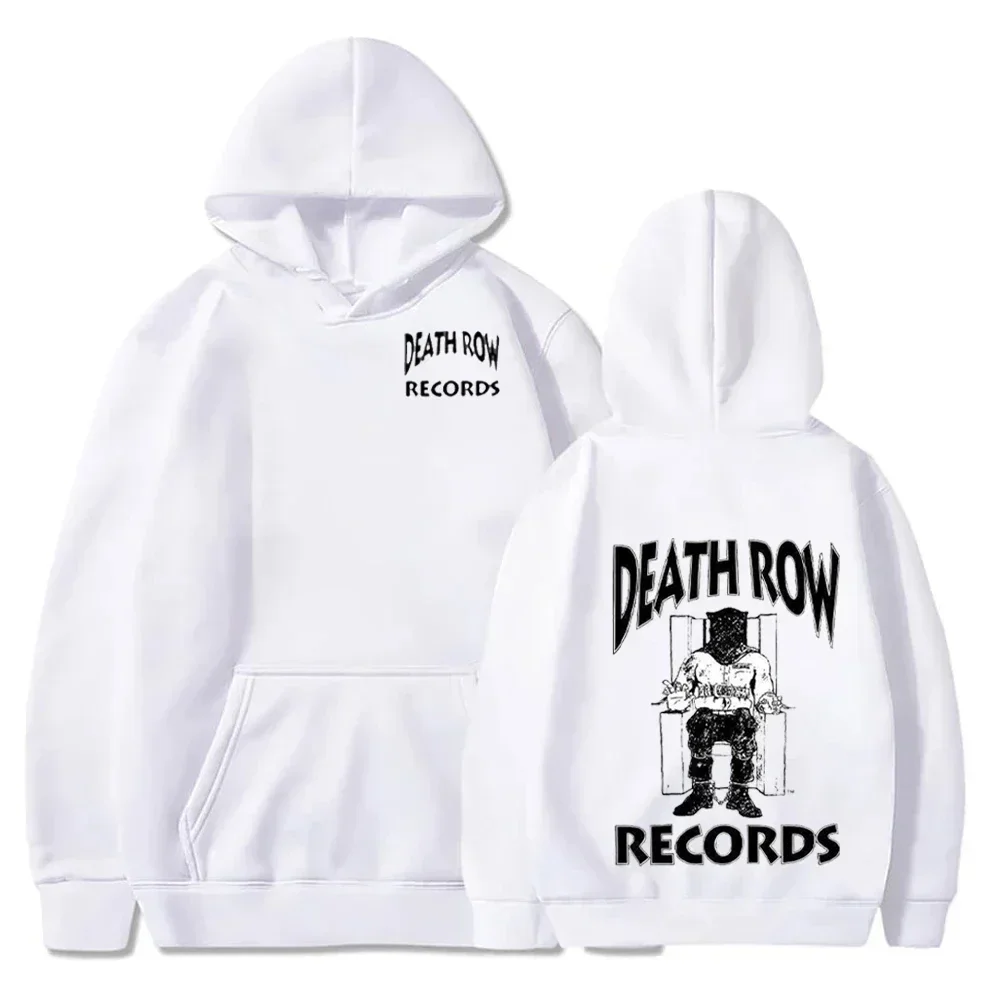 

Death Row Records Hoodies Spring Autumn Fleece Hoodie Pullover Fashion Men Women Loose Hooded Sweatshirts Hip Hop Streetwear Top