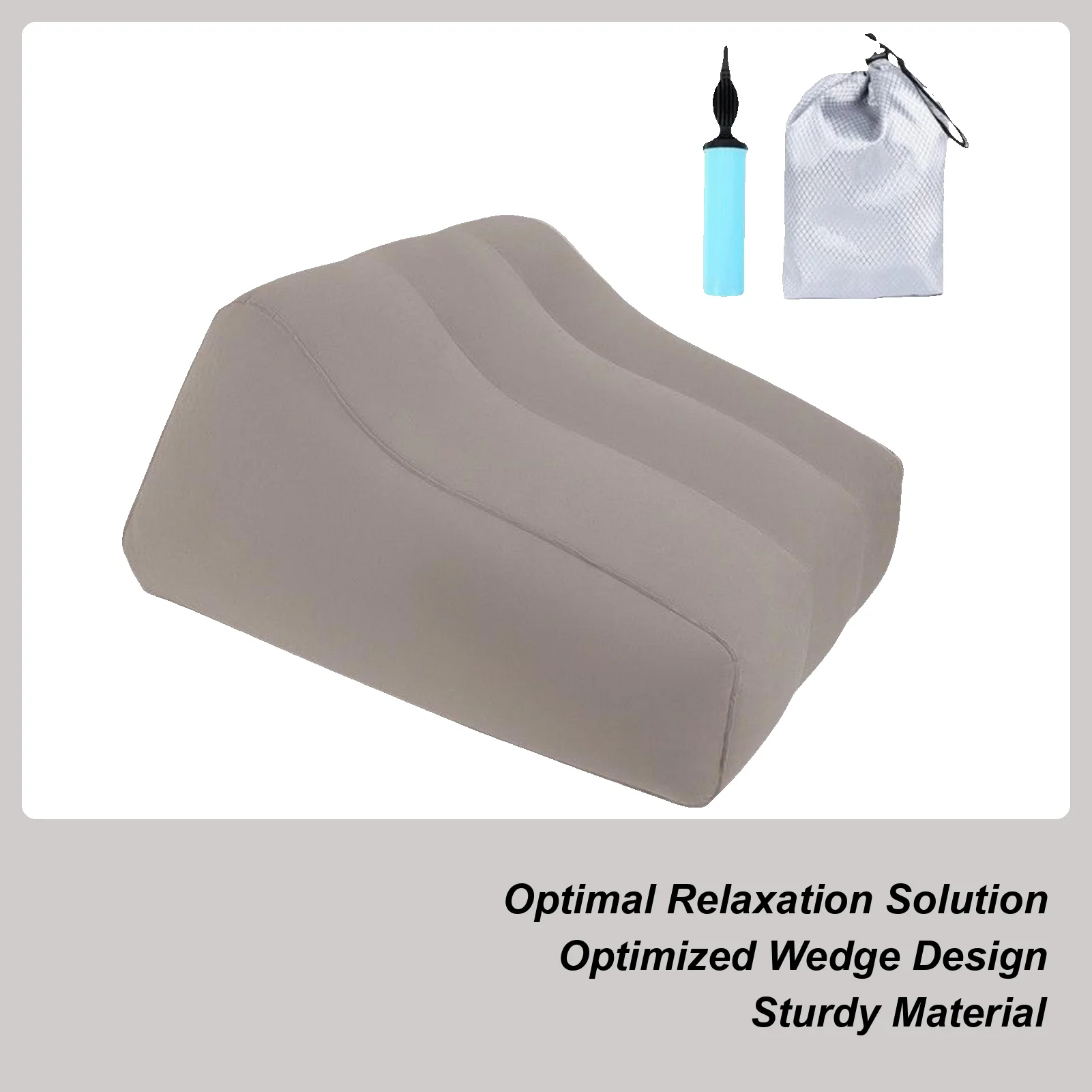 

Подушка для подъема ног, надувная подушка для отдыха ног, портативная мягкая подушка для поддержки ног для выравнивания позвоночника бедра, колена, лодыжки, спинки, кровати