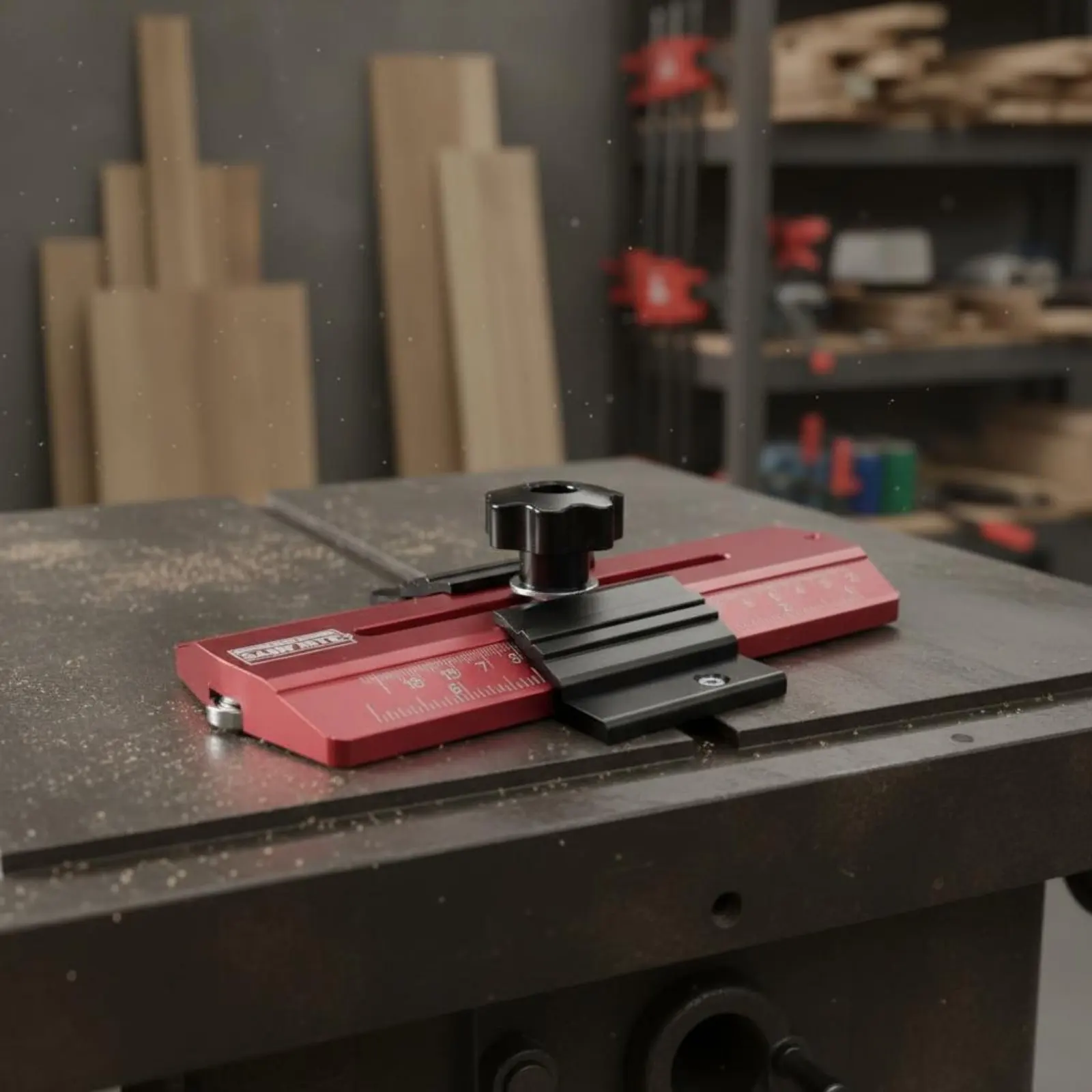 

Thin Cut Jig Easy Setup Thin Ripping Guide Table Saw Jig Aluminum Alloy Cut Cut Guide Anti-Kickback for Woodworkers