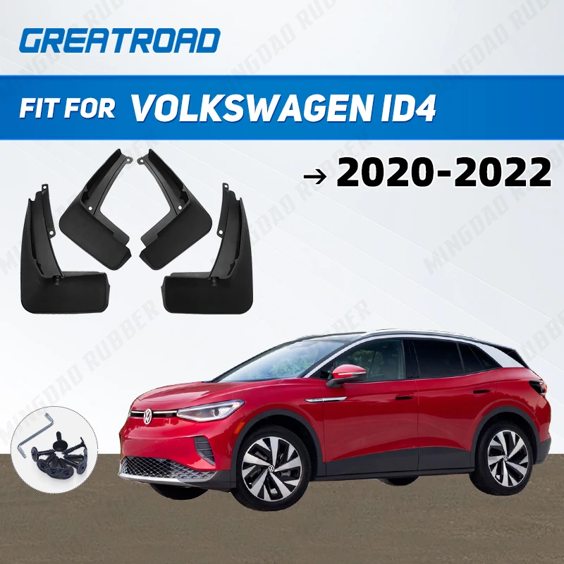 

Car Mud Flaps Splash Guards for Fender Mudguards Mudflaps For Volkswagen VW ID4 2020 - 2022 2021