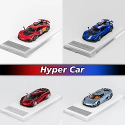 TPC 1:64 Regera White Ghost Diecast Diorama Car Model Collection Miniature Toys