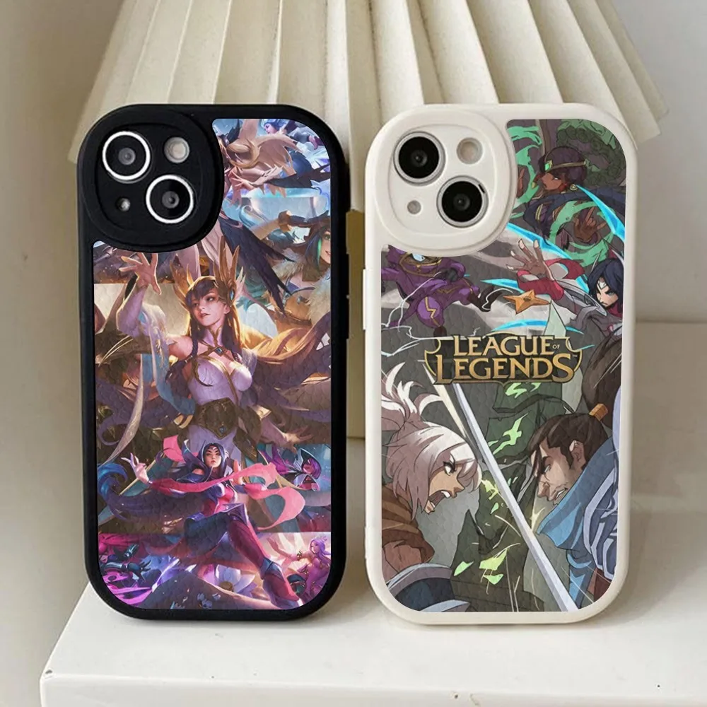 Game League Of L-Legends LOL Phone Case Hard Leather For iPhone 14 13 12 Mini 11 14 Pro Max Xs X Xr 7 8 Plus Fundas