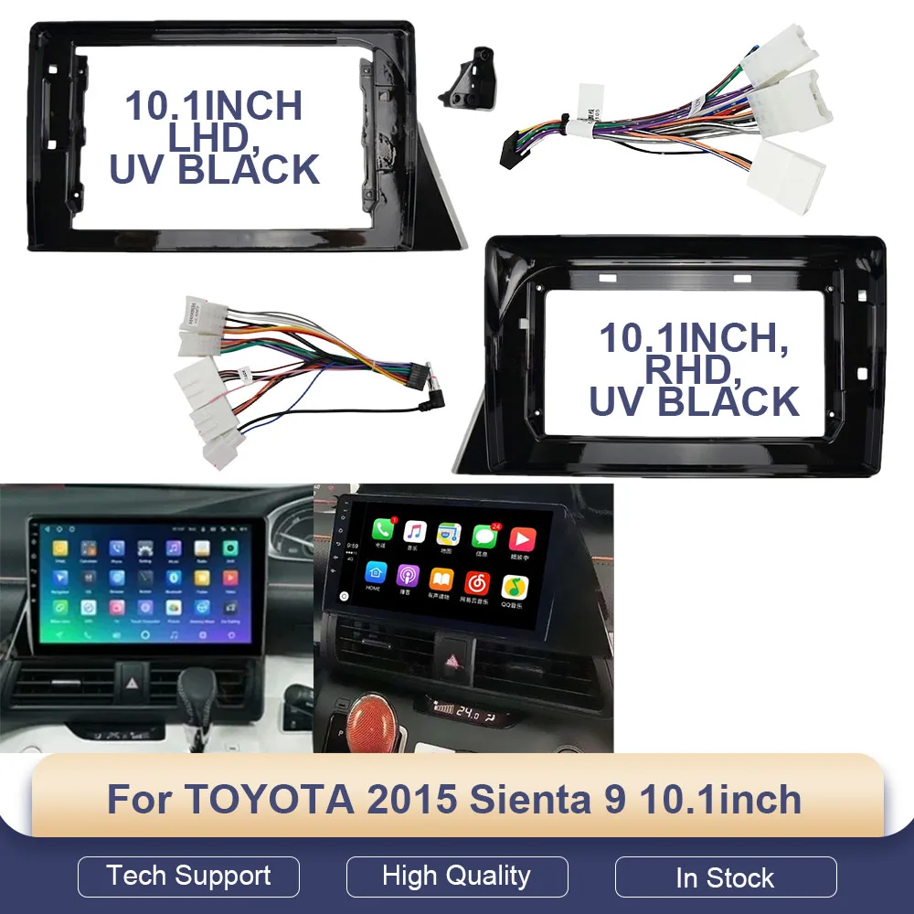 

Car Dvd Radio Android Fascia Multimedia for TOYOTA 2015 Sienta 10.1inch CD MP3 MP5 Video Audio Stereo Panel Frame Cable Harnes