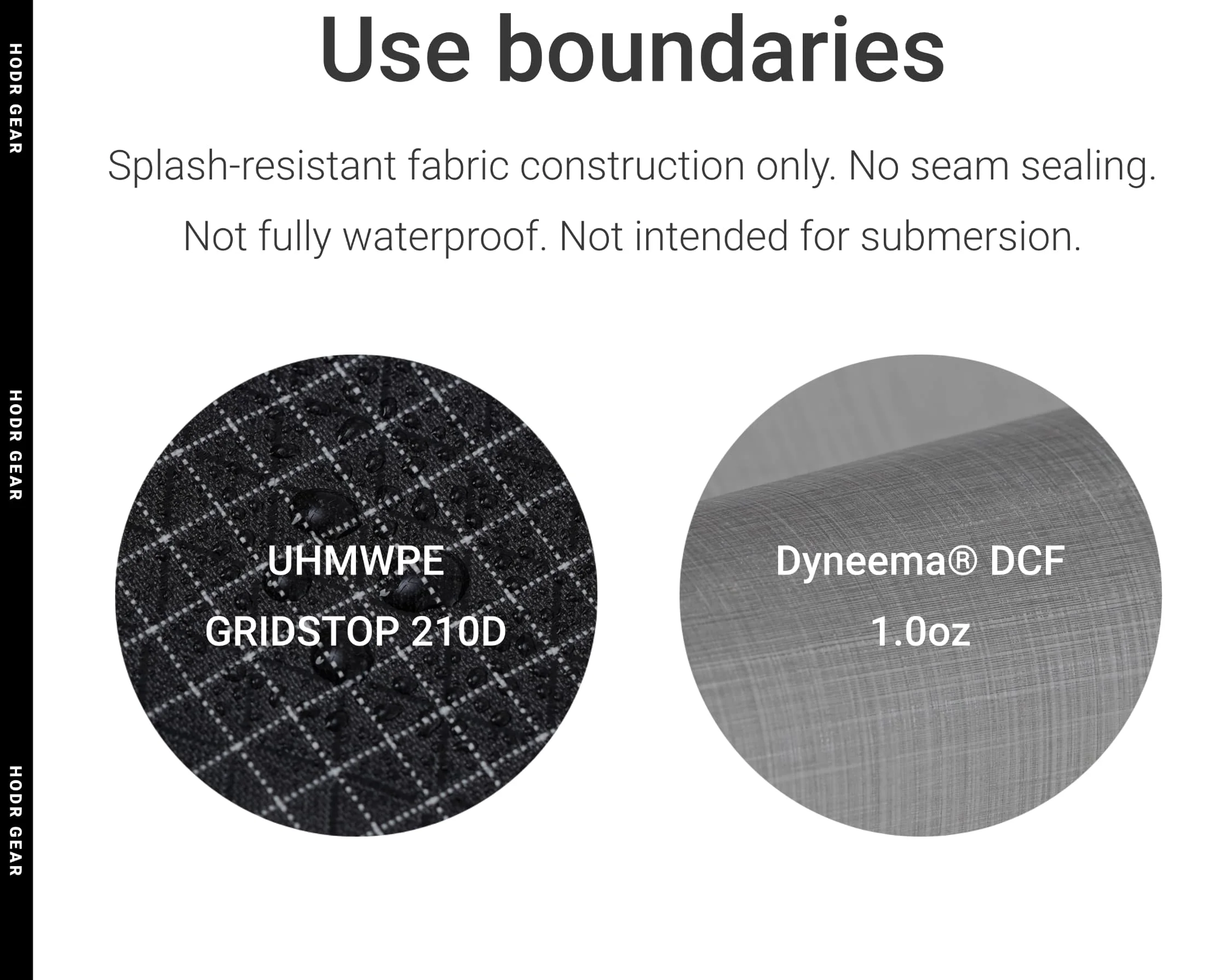 [HODRGEAR] STASHLITE Ultraleichtes Dyneema ® Zeltherdach-Halterungstasche 4,3g aus gemischten Materialien mit verstärkter UHMWPE Gridstop-Basis für Camping – Detail 7