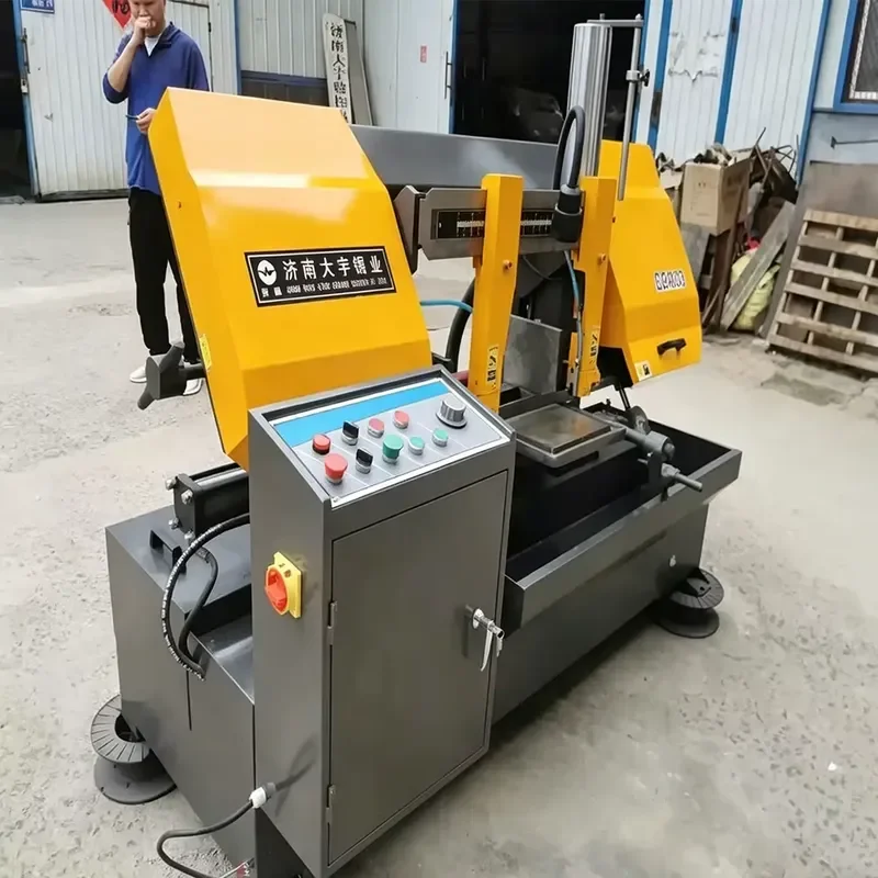 Second Hand Low Noise Band Saw Machine Stable Running Condition for Long Time Continuous Cutting