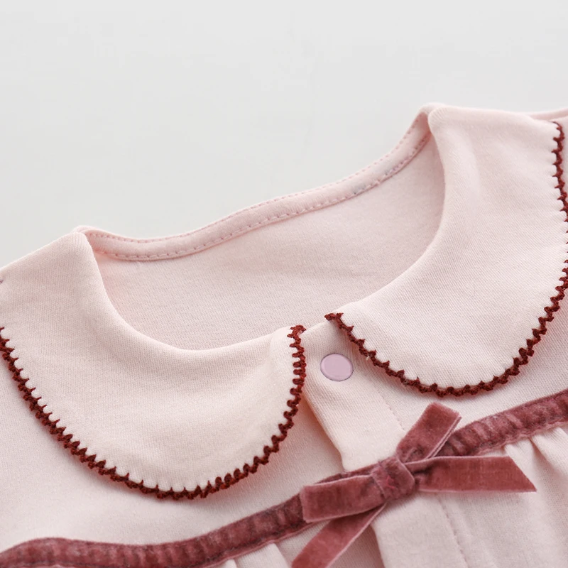 Baju Bayi Jumpsuit Musim Gugur 0 Katun Murni 3 Baju Putri Baju Bayi Baru Lahir 6 Bulan Baju Bayi Ber-AC