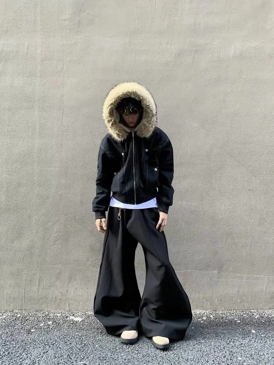 

Мужские зимние куртки с меховым воротником, бордовые, в стиле вестерн, байкерские, мотоциклетные, винтажные, классические, американского стиля, стильные, утепленные, на подкладке, теплые, оригинальные