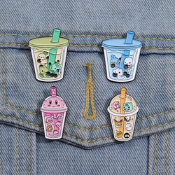 Anime Characters Enamel Pins Custom Cute Animals Turtle Frog Brooches Lapel Badges Cartoon Jewelry Gift for Fans Friends
