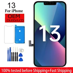 OLED Pantalla For IPhone 13 LCD Display Touch Screen Digitizer Assembly Replacement With 3D Touch A2633 A2482 A2631 A2634 A2635