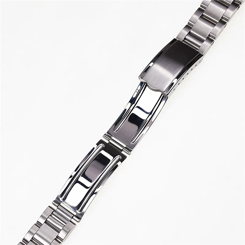 19mm Sub Style Hollow Curved End Silver Steel Watch Band For 5 Snxs73k1 Snxs75 Snxs77 Snxs79k1 Snx79j1 Bracelet Strap Mods