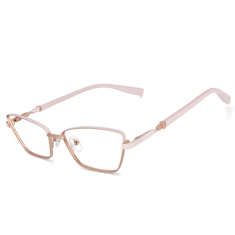 Luxuriöse optische Brille, trendige Damenbrille, Brillengestell für Sehstärke, Anti-Blaulicht, Damenmode, Computerbrille 53698