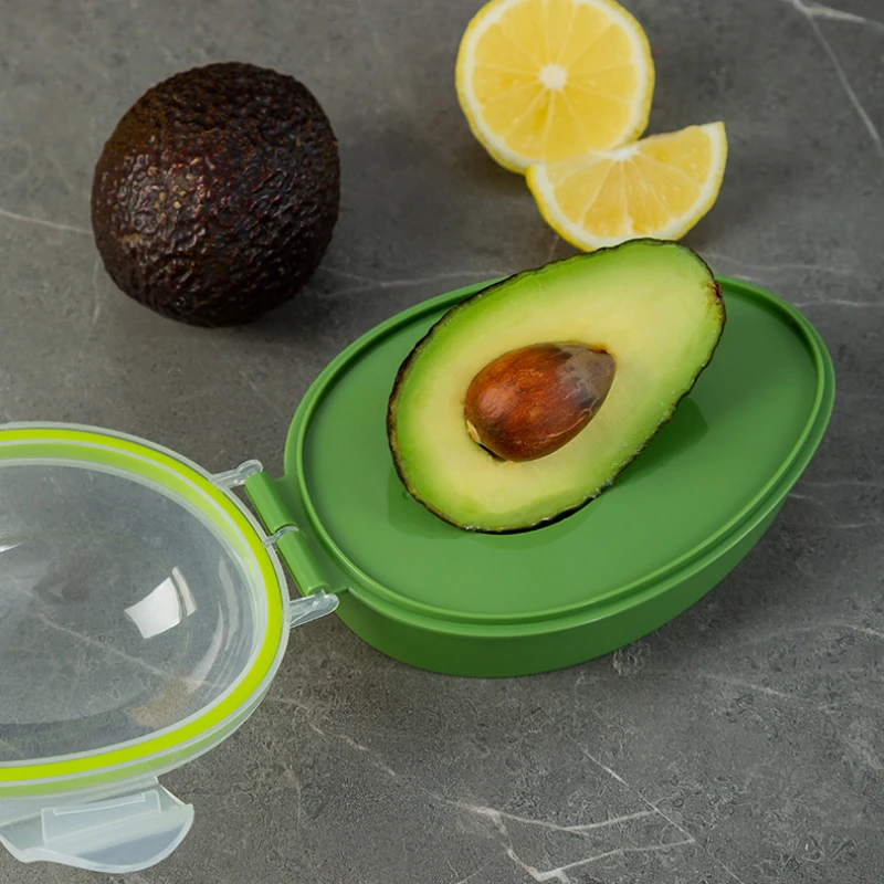 Kitchen Food Storage Box Avocado Space Saving Container Vegetable Organizer Reusable Plastic Fruit Containers Vegetable Crisper