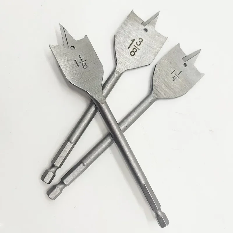 

Набор из 15 предметов: трехточечные плоские конусные сверла с шестигранным хвостовиком для деревообработки, для пробивки отверстий в деревянных блоках и досках