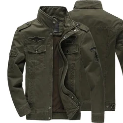 Blouson aviateur à col montant pour hommes, coupe-vent décontracté, vestes d'outillage, mince, rétro, extérieur, printemps, automne, nouveau, 2024