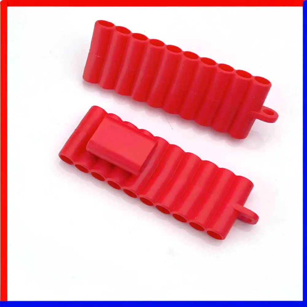 Durable PVC Screwdriver Bit Holder Organizer For Manual Power Tools Bits Storage Accessory With Reliable Carabiner Attachment