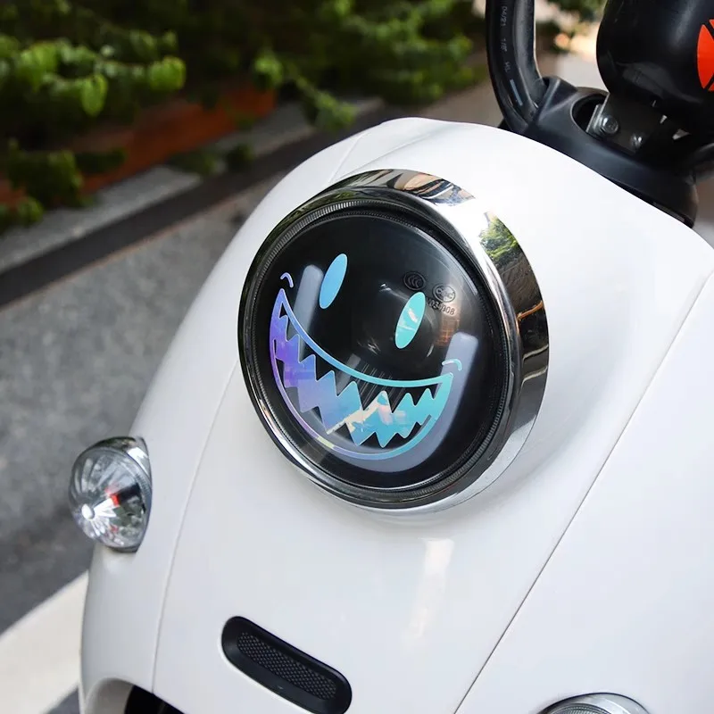 Dekorasi Stiker Ekspresi Stiker Lampu Depan Sepeda Motor untuk PIAGGIO Vespa Primavera 50 125 Sprint 50 125 GTS GTV 300 250 SUPER