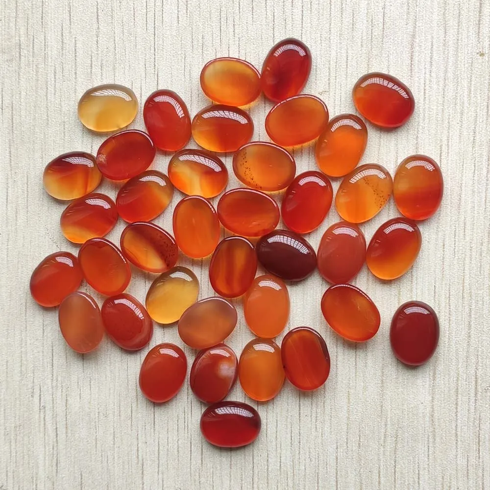 

12x16mm Good quality natural red agate Oval CAB CABOCHON beads for Jewelry Accessories making wholesale 50pcs/lot free shipping