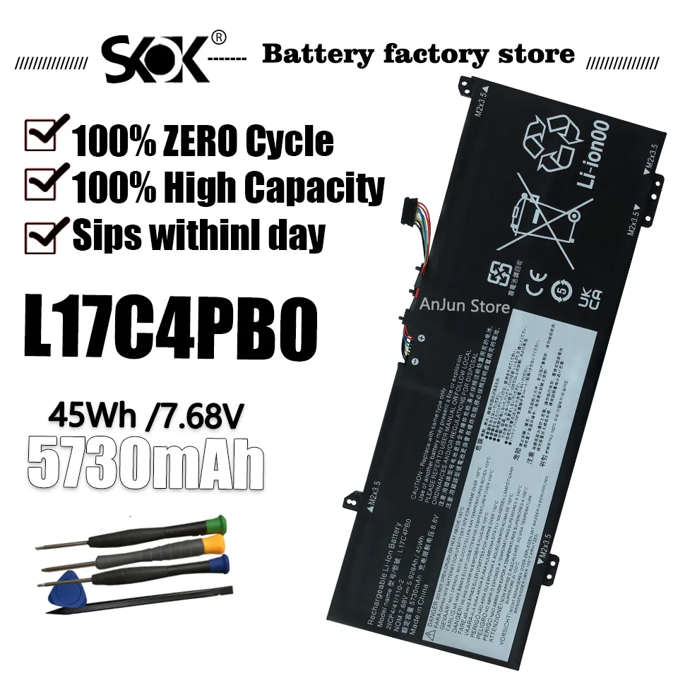 

L17C4PB0 Замена аккумулятора для ноутбука Lenovo Flex 6-14IKB 14ARR IdeaPad 530S-14ARR 530S-15IKB 530S-14IKB Series L17M4PB0