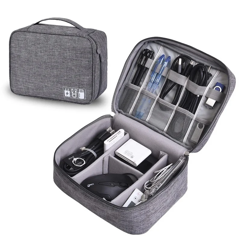 Portable Digital Storage Bag USB Gadget Waterproof Cable Organizer Pouch Electronics Devices Accessories Digitals Pack Supplies