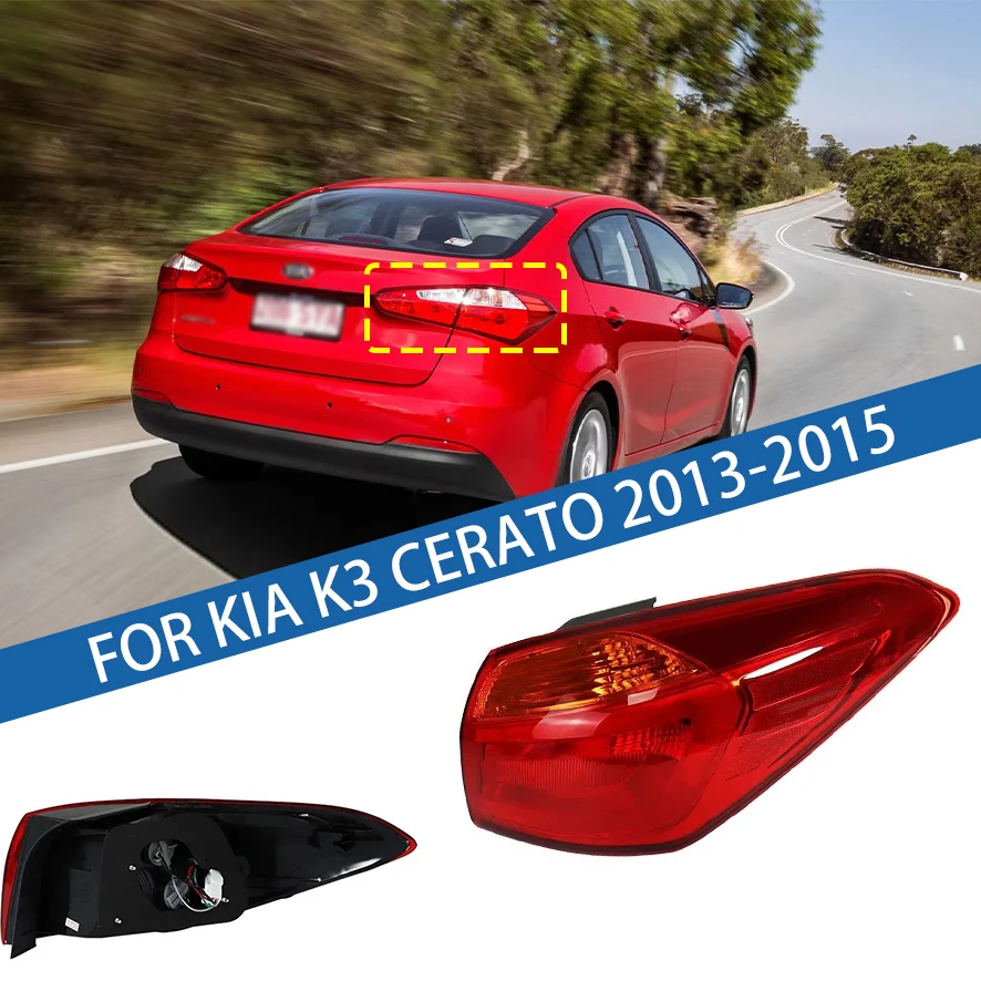 

For Kia KIA K3 Cerato 2013 2014 2015 Car Tail light Rear Bumper Light Stop Brake Lamp Turn Signal Warning