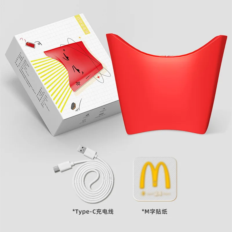 McDonald French fries LED Creative Lamp Figure Bedroom Wireless Atmosphere Light Home Decor Kids Birthday Gift Night Lamp