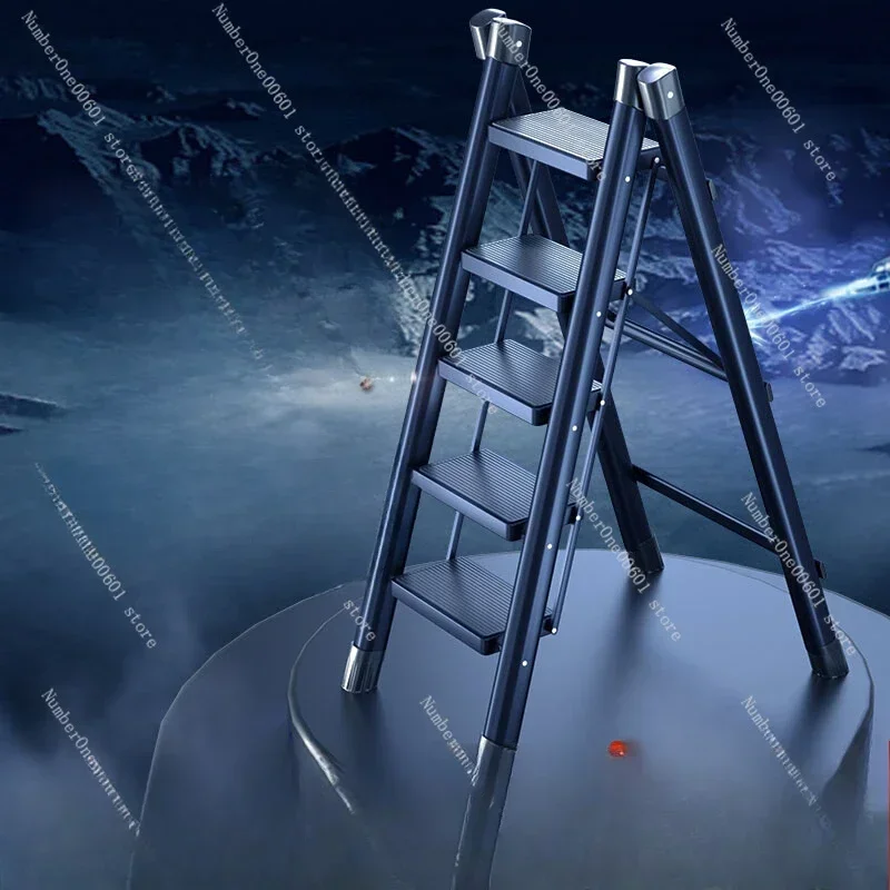 

Household Ladder Folding Telescopic Convenient Multi-function Thickened Indoor Herringbone Ladder