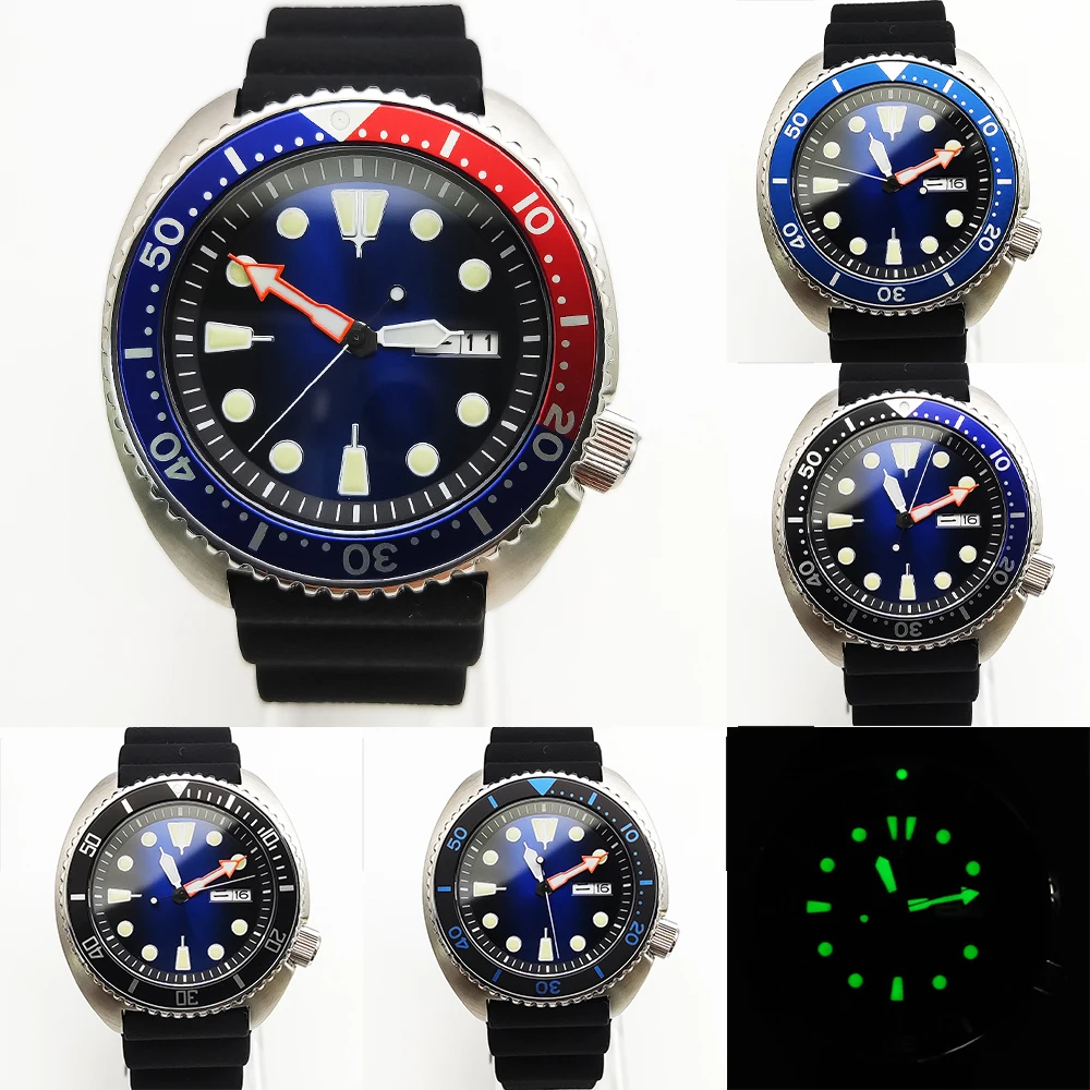 

45MM Mechanical Watch Men's Automatic Japanese Abalone NH36 Movement luminous Waterproof Sapphire Watch Men's Watch Rubber Strap