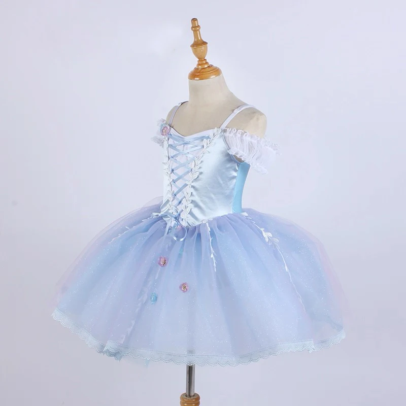 Jupe de danse de cygne de Ballet pour enfants, nouveau Style de luxe, vêtements de danse Tutu pour filles, jupe de danse de compétition de Ballet élégante