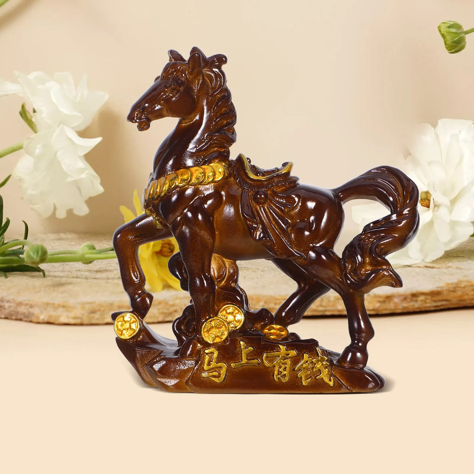 

Color Changing Tea Pet Horse Miniature Resin Statue Gongfu Tea Ceremony Decor - Chinese Traditional Table Ornament, Desk