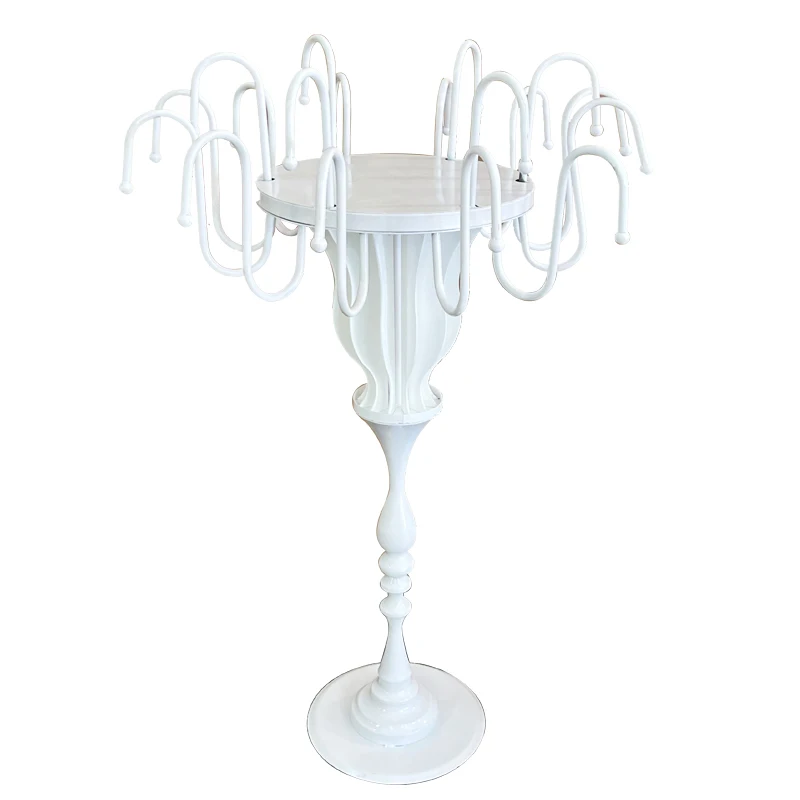 جديد الحديد المطاوع الزفاف الدعائم الجدول زهرة جهاز زخرفة قاعة الزفاف الجدول الديكور الطريق دليل الرف مخصص الشمعدان #5