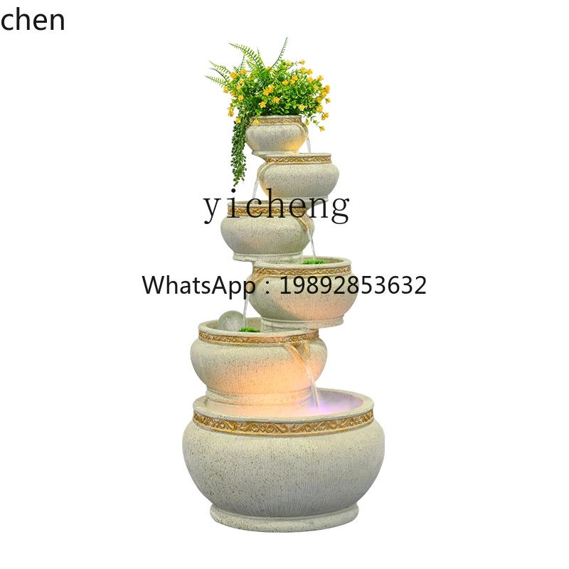 HXL fountain home furnishing, living room floor decoration, large-scale lucky water circulating water ornament