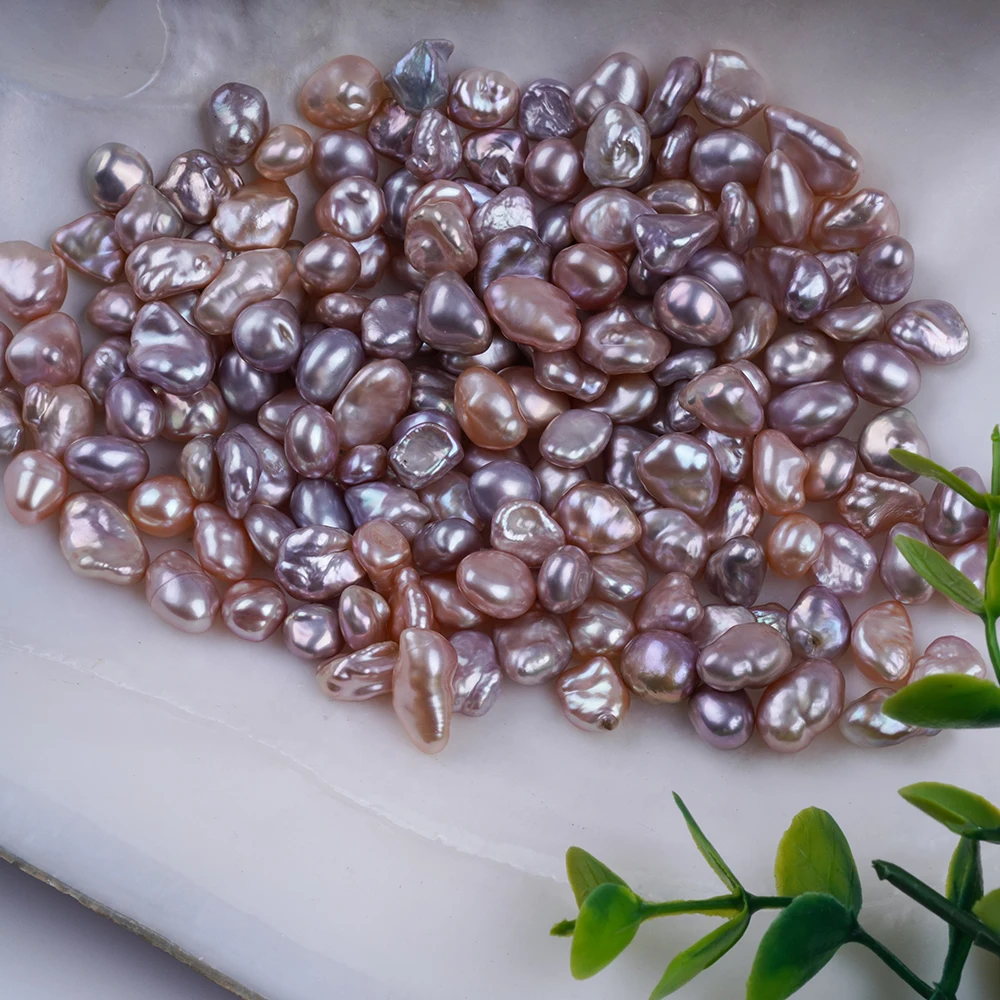 7-9mm purple keshi freshwater pearl loose beads wholesale for jewelry making 20g/bag