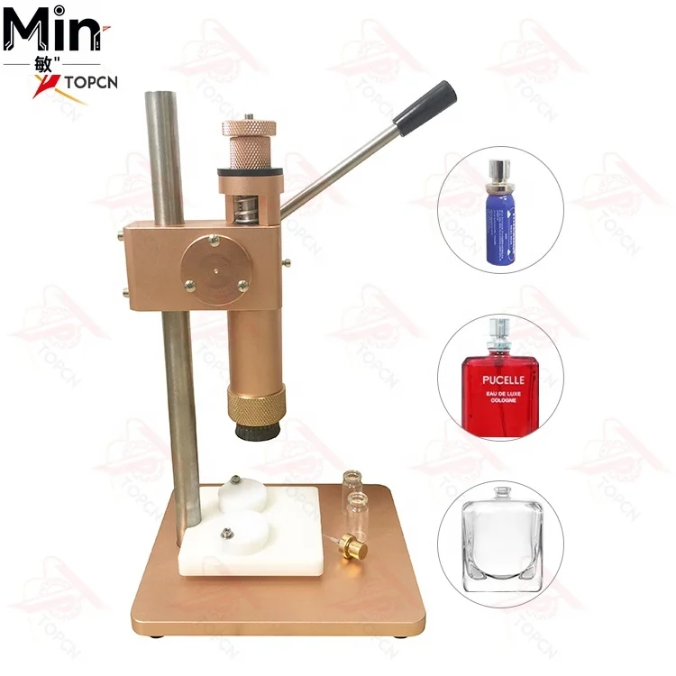 Manual Perfume Glass Bottle Crimping Machine Aerosol Spray Capping Equipment for Perfume Bottle Packing