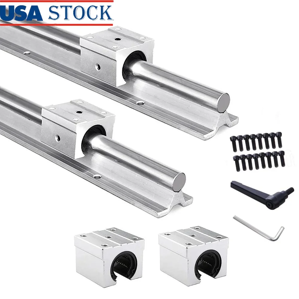 

Linear Rail Guide Set SBR20 1500mm Linear Slide Rail 4 SBR20UU Bearing Blocks CNC Machine High Precision Low Friction Easy