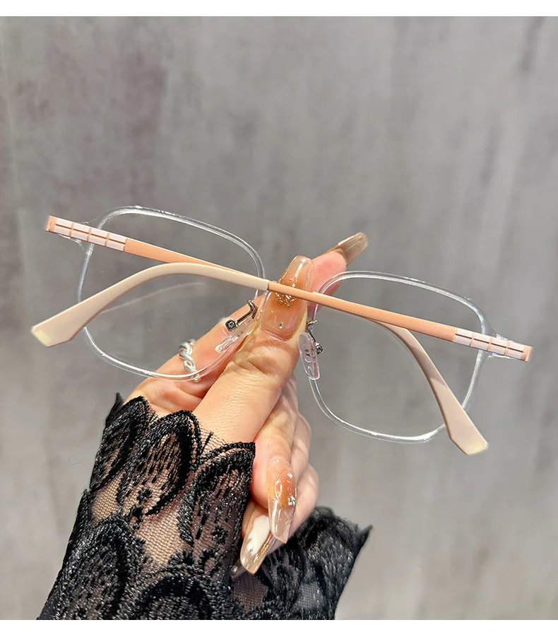 Multifokale + photochrome Lesebrille für hochauflösenden Metallbrillengestelle, modische Presbyopie-Brille 0 ~ + 4,0 – Detail 10