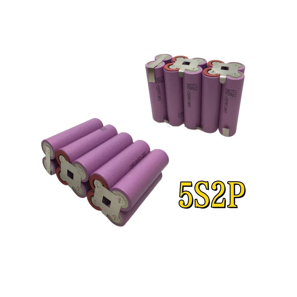 18650 بطارية 35E بطارية ليثيوم 10.8 فولت-18 فولت 7000 مللي أمبير ، بطارية مفك براغي مخصصة 18 فولت